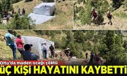 Erzurum'da Oltu taşı ocağında göçük