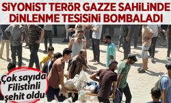 Siyonist terör, Gazze'de kafeteryaya sığınanlara saldırdı!