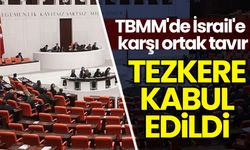 TBMM tezkeresi kabul edildi: Türkiye'den 'İsrail' açıklaması