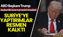 Trump, ABD’nin Suriye'ye yaptırımlarını sonlandıran kararnameyi imzaladı