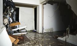 Ankara'da sağanak nedeniyle duvarı çöken binada 1 kişi yaralandı