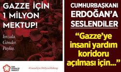 Gazze için 1 milyon mektup kampanyası: Cumhurbaşkanı Erdoğan'a seslendiler