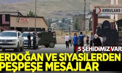 Cumhurbaşkanı Erdoğan ve siyasilerden peş peşe mesajlar