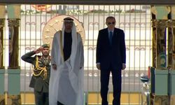 Cumhurbaşkanı Erdoğan, BAE Devlet Başkanı El Nahyan'ı kabul ediyor