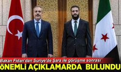 Bakan Fidan'dan Suriye'de Şara ile görüşme sonrası açıklama!