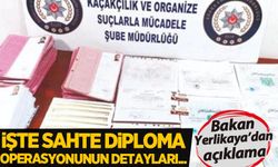 İçişleri Bakanı Ali Yerlikaya'dan sahte diploma skandalına ilişkin açıklama
