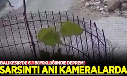 Deprem anı güvenlik kameralarına böyle yansıdı