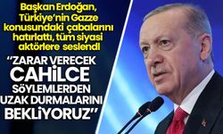 Cumhurbaşkanı Erdoğan tüm siyasi aktörlere seslendi: Gazze konusunda hassasiyet çağrısı