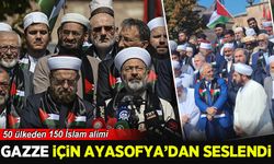 Gazze için Ayasofya'dan tarihi çağrı! 50 ülke'den 150 İslam alimi ortak açıklama yaptı!