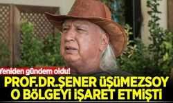 Prof. Dr. Şener Üşümezsoy uyarmıştı: Yeniden gündem oldu