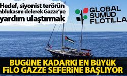 Gazze'deki Siyonist ablukayı delmeyi hedefleyen Küresel Sumud Filosu, yarın yola çıkacak