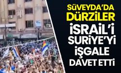 Süveyda’da Dürziler, “İsrail’i istiyoruz” sloganları attı