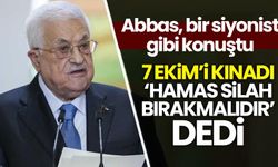 Abbas haini bildiğiniz gibi! Hamas, silahlarını yönetimimize teslim etmelidir