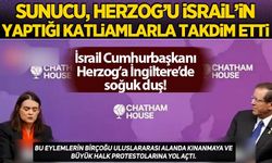 İsrail Cumhurbaşkanı Herzog'a İngiltere'de soğuk duş: Yaptığı katliamlarla takdim edildi