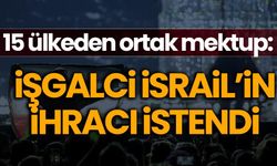 15 ülkeden ortak mektup: İsrail ihraç edilsin
