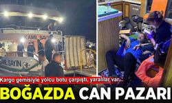 İstanbul Boğazı'nda vapurla yük gemisi çarpıştı: Yaralılar var