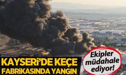 Kayseri'de keçe fabrikasında yangın: Çok sayıda ekip sevk eildi