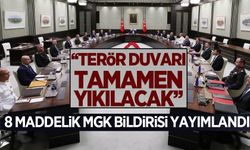MGK, 8 maddelik bildiri yayımladı: Terör duvarı tamamen yıkılacak