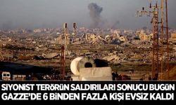 Gazze Sivil Savunma Müdürlüğü: Bugün evleri hedef alınan 6 binden fazla kişi evsiz kaldı
