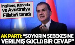 AK Parti'den Filistin'i tanıyan devletler için açıklama: Soykırım şebekesine verilmiş güçlü cevap