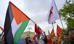 Moskova'da Filistin'e destek etkinliği