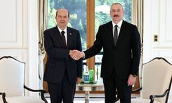 Azerbaycan Cumhurbaşkanı Aliyev, KKTC Cumhurbaşkanı Tatar ile Gebele'de görüştü