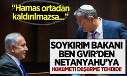 Soykırımcı Netanyahu'yu faşist bakanları hükümeti devirmekle tehdit etti