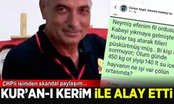 CHP'li isimden skandal paylaşım: Fil suresi ile alay etti
