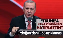 Erdoğan'dan F-35 açıklaması: Trump'a hatırlattım, takip ediyoruz!