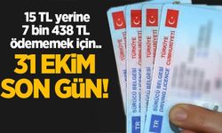 Eski tip ehliyetler 1 Kasım’da geçersiz olacak: 15 TL yerine 7 bin 438 TL ödememek için..