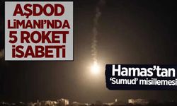 Kassam Tugayları'ndan İsrail'e 'Sumud' misillemesi: Aşdod Limanı'na 5 roket atıldı!