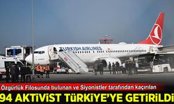 Özgürlük Filosu'ndaki 94 aktivist Türkiye'ye getirildi