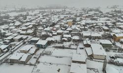 Uşak'ın yüksek kesimlerinde kar yağışı etkili oldu
