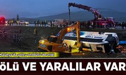 Malatya'da yolcu otobüsü devrildi: Ölü ve yaralılar var