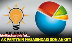 AK Parti'nin masasındaki son anket! İşte ikinci partiyle fark...