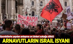 Arnavutların İsrail isyanı! Siyonistlerle yapılan anlaşma on binleri sokağa döktü