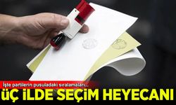 Seçim heyecanı! Üç ilde sandık kurulacak! İşte partilerin pusuladaki sıralaması