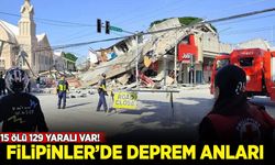 Filipinler'de 7,8'lik deprem anları!