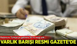 Vergiye yönelik düzenlemeleri içeren kanun Resmi Gazete'de yayımlandı