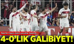 A Milli Futbol Takımı, Kuzey Makedonya'yı 4-0 yendi!