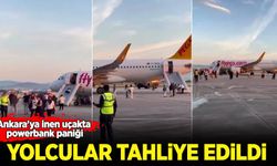 Ankara'ya inen uçakta powerbank paniği: Yolcular tahliye edildi