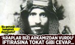 Bu gerçeği hangimiz duymuştu? 'Araplar bizi arkamızdan vurdu' iftirasına tokat gibi cevap