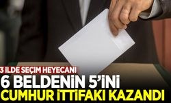 Üç ilde ara seçim heyecanı! Cumhur ittifakı 6 beldenin 5'ini kazandı