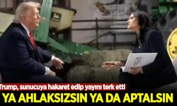 Trump, sunucuya hakaret edip yayını terk etti: Ya ahlaksızsın ya da aptalsın