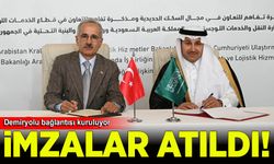 Türkiye ve Suudi Arabistan imzaları attı: Demiryolu bağlantısı kuruluyor