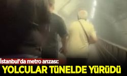 İstanbul'da metro arızası: Yolcular tünelde yürümek zorunda kaldılar