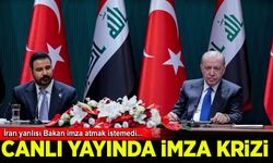 Canlı yayında imza krizi