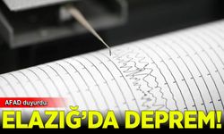 Elazığ'da 4 büyüklüğünde deprem