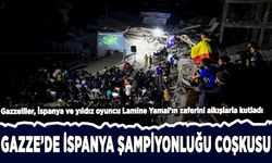 Gazze'de İspanya şampiyonluğu coşkusu