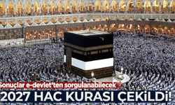 2027 yılı hac kurası çekildi!